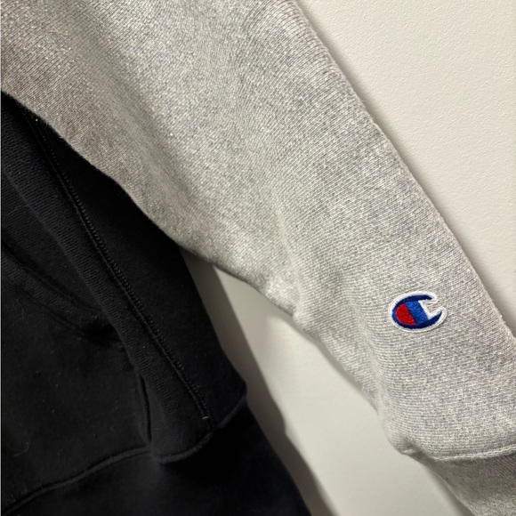 Champion Black and Grey Heavyweight Hoodie - Picture 2 of 5